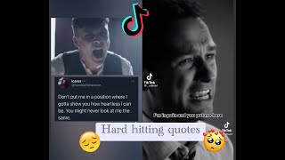 Hard hitting quotes from TikTok pt3🥀 [upl. by Drewett]