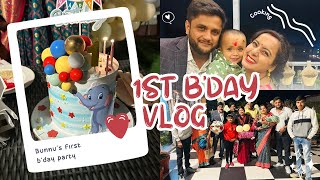 my sons 1st birthday party vlog👶🪅 special birthday party [upl. by Yrruc]