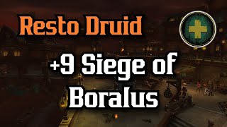 Resto Druid 9 Siege of Boralus [upl. by Alyakcm730]