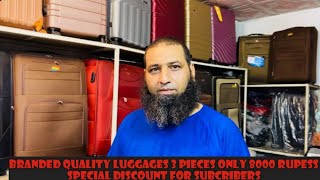 New variety branded quality luggage 3 pieces branded Luggage only 8000 rupees Big offer [upl. by Orly941]