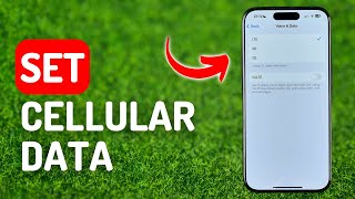 How to Set Cellular Data to 3G 4GLte or 5G  IPhone 15 Pro [upl. by Modestine]