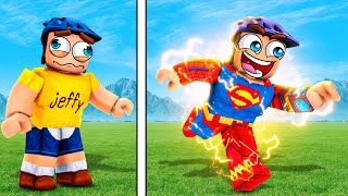 Jeffy Becomes SUPERHEROES in Roblox [upl. by Gerc]