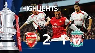 Arsenal vs Liverpool 21 FA Cup 5th Round goals amp highlights 2014 [upl. by Ycnuahc]