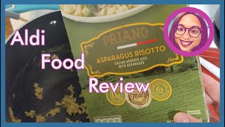 ALDI Priano Asparagus Risotto Food Review and Taste Test [upl. by Knute]