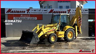 KOMATSU WB97R  Massucco T ID 4490 [upl. by Ecadnac]