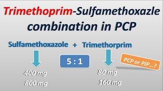 Trimethoprim and Sulfamethoxazole combination in PCP [upl. by Engapmahc509]