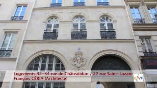 RIVP  Programme de réhabilitation rue Chateaudunrue St Lazare [upl. by Nwahsed]