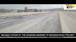 BEAUTIFUL ASPHALTING ON THE OFANKOR NSAWAM ROAD EXPANSION [upl. by Crisey558]