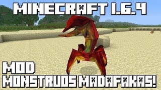 Minecraft 164 MOD MONSTRUOS MADAFAKAS [upl. by Taddeusz]