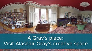 Alasdair Gray’s home  studio no longer exists but you can visit it in A Gray Space [upl. by Niwrehs942]