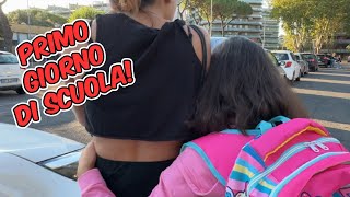 PRIMO GIORNO DI SCUOLA DI MELY vlog MA PIOVE TROPPO BACK TO SCHOOL BAGNATO [upl. by Borman]