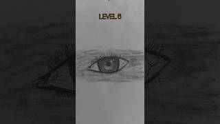 REALISTIC EYE DRAWING LEVEL 6 short drawing [upl. by Thorvald23]