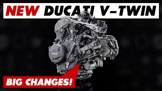 New Ducati VTwin V2 Engine Announced 11 Things To Know Panigale Multistrada Monster amp More [upl. by Mitchiner344]