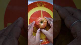 Easy to apple 🍎 🍎 fruit carving skill fruitcarving applecarving shorts [upl. by Alegnad]