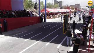 Arequipa  Izamiento Pleno Parada militar y desfile escolar [upl. by Anrym]