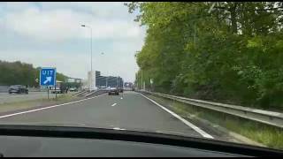 Examenonderdeel snelweg verlaten linksafslaan [upl. by Adigirb261]