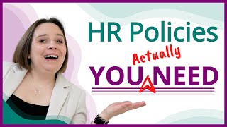 What HR Policies Should a Small Business Have [upl. by Nivlad]