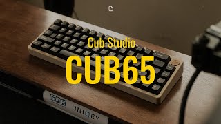 Cub65  POM Plate  Vertex V1 Switch  GMK WOB Keycap  Sound Test [upl. by Aihsiek]