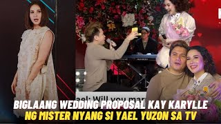 Actual Video ng BIGLAANG WEDDING PROPOSAL kay Karylle ng Mister nyang si Yael Yuzon sa SHOWTIME [upl. by Burchett]