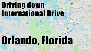 Driving down International Drive to Universal Orlando Resort in 4K [upl. by Durward]