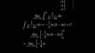 Determine whether integral is convergent or divergentIntegral from infinity to 0 of 13  4xdx [upl. by Circosta]