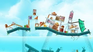 Angry Birds Rio Level 16 High Dive Walkthrough 3 Star [upl. by Eanod]