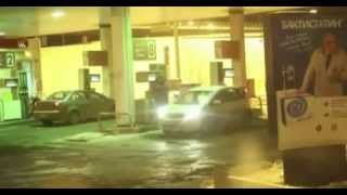 Crazy Woman Washes Windshield With Gasoline [upl. by Airdnaxila]