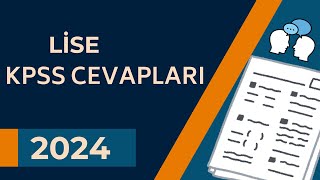 KPSS CEVAPLARI 2024 [upl. by Kcirdehs]