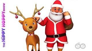 Rudolph The Red Nosed Reindeer  Christmas Song  Baby Songs  Hippy Hoppy Show [upl. by Taddeusz]