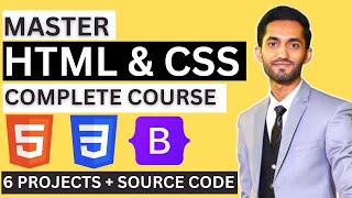 MASTER HTML amp CSS COMPLETE COURSE  Beginner to PRO  6 HTML and CSS PROJECTS [upl. by Norman]