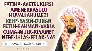 Fatiha Ayetel Kursi Amenerrasulu Kehf Yasin Fetih Vakia Duhan Rahman Cuma Mulk Nebe Raad al Kurdi [upl. by Aurilia]