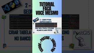 Tabela Espacial de Polígonos Python  PostGIS no VS Code [upl. by Norat]