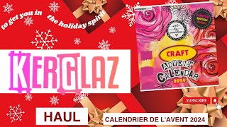 CALENDRIER DE LAVENT 2024  ART BY MARLENE de STUDIOLIGHT HAUL KERGLASS 1 petit nouveau Team NOEL [upl. by Ekyt]