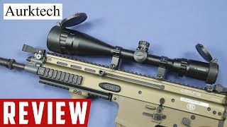 Review  Sniper Riflescope 416x50 Illuminated  Aurktech [upl. by Asin]