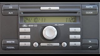 How to get the serial number from ford 6000 cd without removing the unit Transit  focus  mondeo [upl. by Attenyl368]