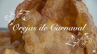 Receta de Orejas de Carnaval Crujientes y Caseras  Como hacer Orejas de Carnaval  Receta Orejas [upl. by Sanfo]