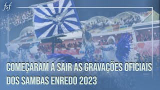 As gravações oficiais dos sambas enredo 2023  RJ [upl. by Gwenore197]