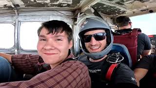 Skydive from 14000ft out of a Cessna 182 at Skydive Colorado Springs [upl. by Eirlav643]