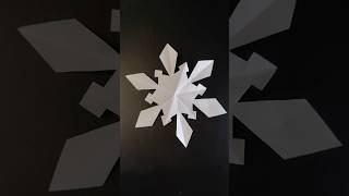 How to make easy paper snowflake shorts snowflakes part 51craft creative art yt papercrafts [upl. by Ibbie549]