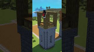 MINECRAFT SURVIVAL CASTEL minecraft short [upl. by Teerprug]