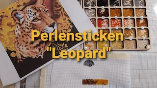 Wir sticken zusammen Perlen quotLeopardquot 6 [upl. by Pisano]