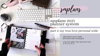 smplans 2021 planner system part 2 personal wide extension planner [upl. by Ulah634]