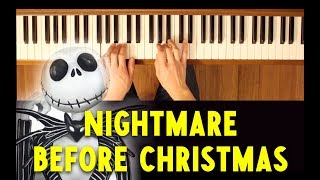 Oogie Boogies Song Nightmare Before Christmas EasyIntermediate Piano Tutorial [upl. by Aim479]