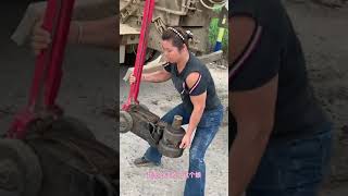 Truck Puncture Tire Replacement Outdoor Rescue [upl. by Hagood]