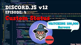 How To Make A Custom Status  DiscordJS v12 2021 [upl. by Darren]