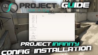 GUIDE CSGO Cheat  ProjectInfinitycloud  How to install a config [upl. by Airdnekal]