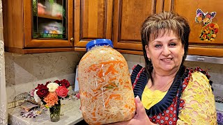 Вкусный простой рецепт квашеной капусты Вкусная хрустящая [upl. by Fassold]