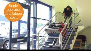 L Series Powermate Stair Climber  moving heavy loads on the stairs [upl. by Avert]