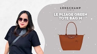 Longchamp Le Pliage Green Cognac Medium Long Handle Vs Le Pliage Neo Small Short Handle [upl. by Dix]