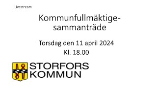 Storfors Kommunfullmäktige [upl. by Ahser]